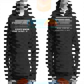 Retro Sunset Stripes Forest Meadows California Hoodie | Mazezy