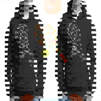 Retro Tennis Player & Ball With Polka Dots Happy Dot Day Boy Hoodie - Monsterry