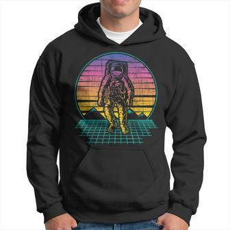 Retro Vintage Astronaut - Spaceman Universe Planets Galaxy Hoodie - Seseable