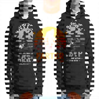 Retro Worlds Best Farter I Mean Father Bigfoot Fathers Day Hoodie | Mazezy