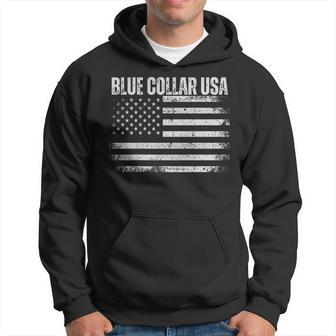 Rich North Of Richmond Blue Collar Anthony American Flag Hoodie | Mazezy CA