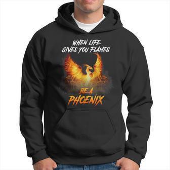 Rising Phoenix Flames Fire Bird Rebirth Mythical Lover Hoodie - Thegiftio UK