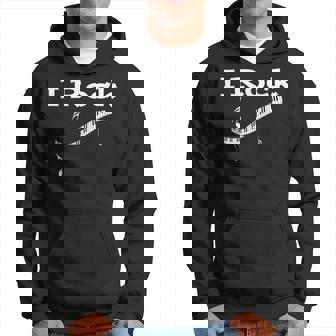 I Rock Keyboard Musical Notes Hoodie | Mazezy