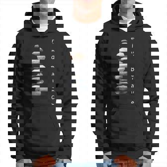 Rock Stacking Find Balance Nature Cairn Hoodie | Mazezy
