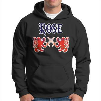 Rose Scottish Clan Kilt Lion Family Name Tartan Gifts For Lion Lovers Funny Gifts Hoodie | Mazezy DE