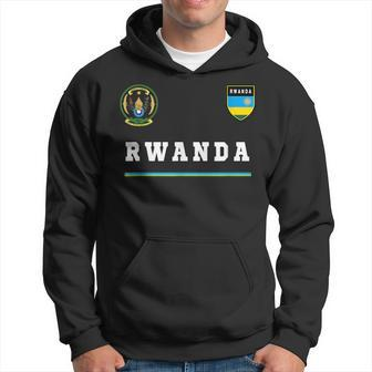 Rwanda SportSoccer Jersey Flag Football Africa Hoodie | Mazezy