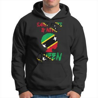 Saint Kitts & Nevis Queen St Kitts & Nevis Flag Afro Pride Hoodie | Mazezy