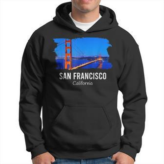 San Francisco California Bay Area Golden Gate Bridge Skyline Hoodie | Mazezy