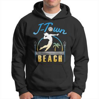 Sand Volleyball Sunset In J-Town Hoodie | Mazezy