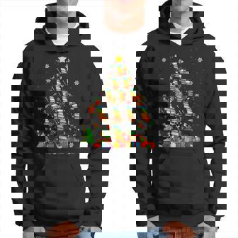 Santa Elf Reindeer Xylophone Instrument Christmas Tree Light Hoodie | Mazezy