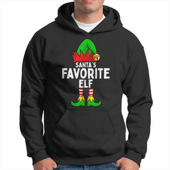 Santas Favorite Elf Matching Family Christmas Gift For Women Hoodie - Thegiftio UK