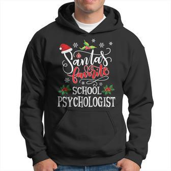 Santa's Favorite School Psychologist Christmas Party Hoodie - Monsterry UK