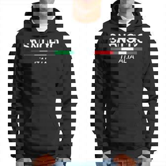 Santoro Italian Name Italy Flag Italia Family Surname Hoodie | Mazezy