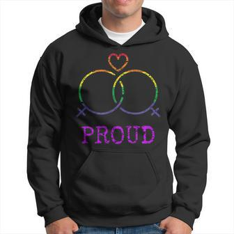 Sapphic Pride WW Lesbian Pride Lgbt Hoodie | Mazezy