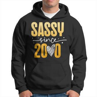Sassy Since 2000 Decade 2000S Era Millenium Vintage Hoodie - Seseable