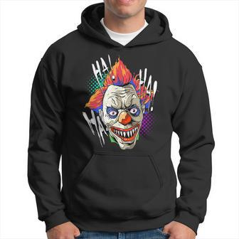 Scary Creepy Clown Laugh Horror Halloween Kids Men Costume Halloween Hoodie | Mazezy