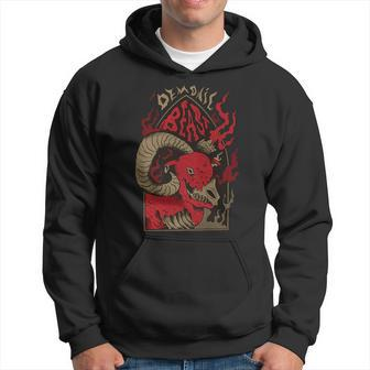 Scary Goat King Weirdcore Aesthetic Kidcore Scene Hoodie | Mazezy