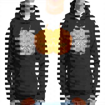 Scary Halloween Pumpkin Twins Scary Fancy Dress Hoodie | Mazezy