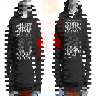 Scary Horror Movie Blood Hand Queen Scary Hoodie | Mazezy
