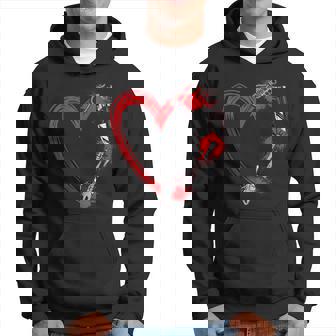 Scary Horror Movie Chain Saw Knife Heart Blood Horror Movies Scary Hoodie | Mazezy