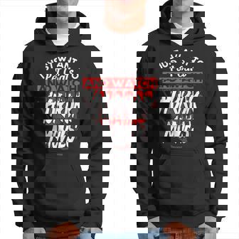 Scary Horror Movie Pet Cats And Watch Horror Movies Scary Hoodie | Mazezy