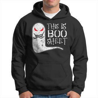 Scary This Is Boo Sheet Halloween Costume Ironic Joke Gift Hoodie | Mazezy