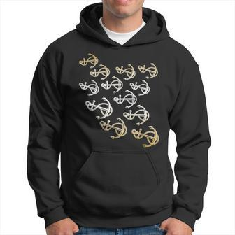School Of Anchors Funny Fishing Sailor Meme Quote Hoodie | Mazezy