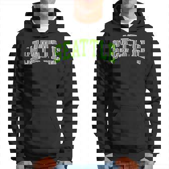 Seattle Hometown Pride - Wa - Throwback Design - Classic Hoodie | Mazezy