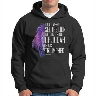 See The Lion Of The Tribe Of Judah Has Triumphed Hoodie | Mazezy