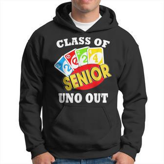 Senior 2024 Uno Out Funny Class Of 2024 Uno Lover Hoodie | Mazezy