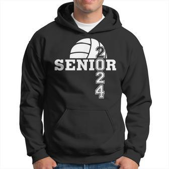 Senior Class Of 2024 Volleyball Seniors School Graduation Hoodie - Seseable
