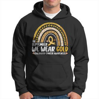 In September We Wear Gold Childhood Cancer Awareness Family Hoodie | Mazezy