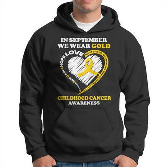 In September We Wear Gold Childhood Cancer Awareness Hoodie - Seseable