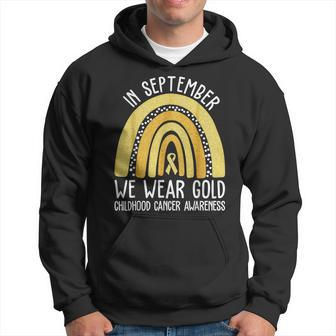 In September We Wear Gold Cool Childhood Cancer Awareness Hoodie | Mazezy