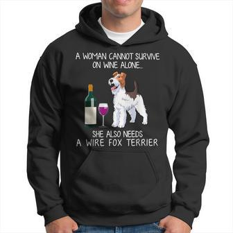 She Also Needs A Wire Fox Terrier Hoodie | Mazezy