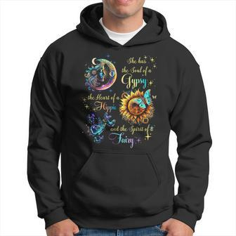 She Has She Soul Of A Gypsy The Heart Of A Hippie Fairy Hoodie - Thegiftio UK