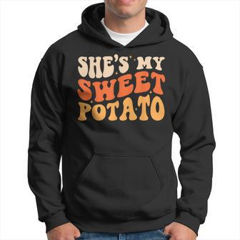 She Is My Sweet Potato I Yam Thanksgiving Matching Couples Hoodie - Seseable