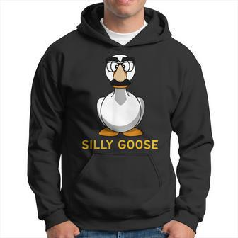 Silly Goose Groucho Glasses Goose On The Loose Silly Person Hoodie | Mazezy DE