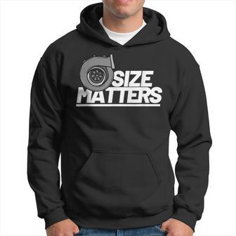 Size Matters Turbo For Men Car Show Hoodie | Mazezy