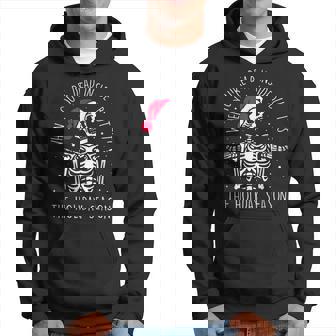 Skeleton When Youre Dead Inside But Its The Holiday Season Hoodie | Mazezy