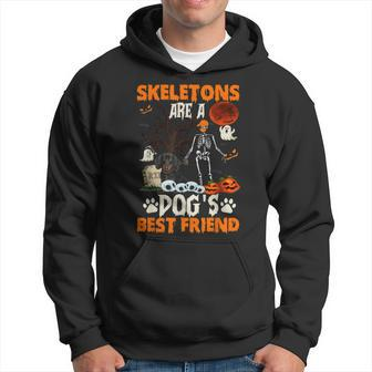 Skeletons Dachshund Is Friends Funny Halloween Costume Hoodie | Mazezy