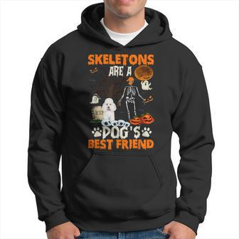 Skeletons Poodle Is Friends Funny Halloween Costume Hoodie | Mazezy