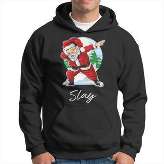 Slay Name Gift Santa Slay Hoodie - Seseable