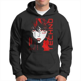Slay The Scene Techno Anime Fusion For Music Festival Fans Hoodie | Mazezy