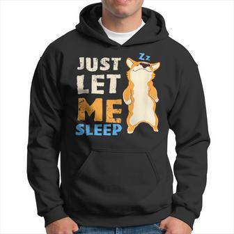 Sleeping Corgi Dog Sleep Pajamas Hoodie | Mazezy