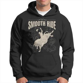 Smooth Ride Funny Rodeo Cool Bull Rider Cowboy Gift Rodeo Funny Gifts Hoodie | Mazezy