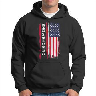 Snowshoeing And Snowshoe Racing Hoodie | Mazezy