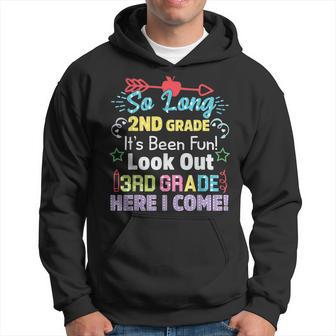So Long 2Nd Grade Look Out Grad Hello 3Rd Grade Hoodie - Thegiftio UK