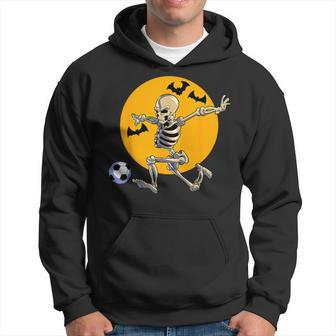 Soccer Skeleton Halloween Boys Soccer Player Halloween Hoodie | Mazezy