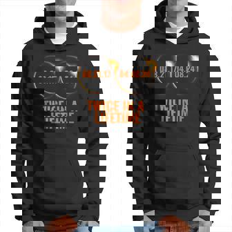 Solar Eclipse 2024 Twice In A Lifetime Solar Eclipse Hoodie - Thegiftio